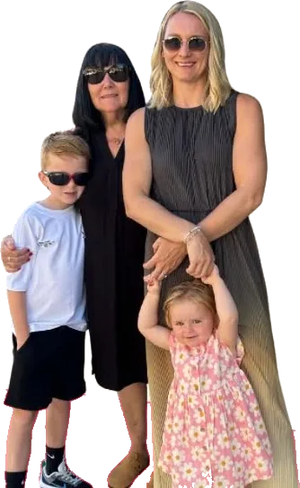 Ashleigh and her family